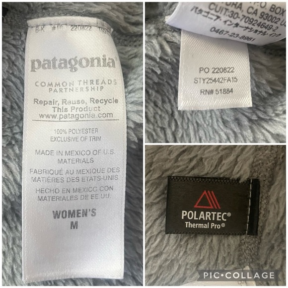 Patagonia Retool Snap-T Fleece Pullover in Gray and Purple size M - Picture 14 of 14